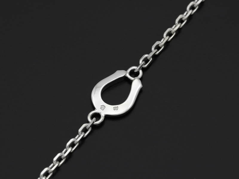 Small Horseshoe Chain Bracelet - Silver
