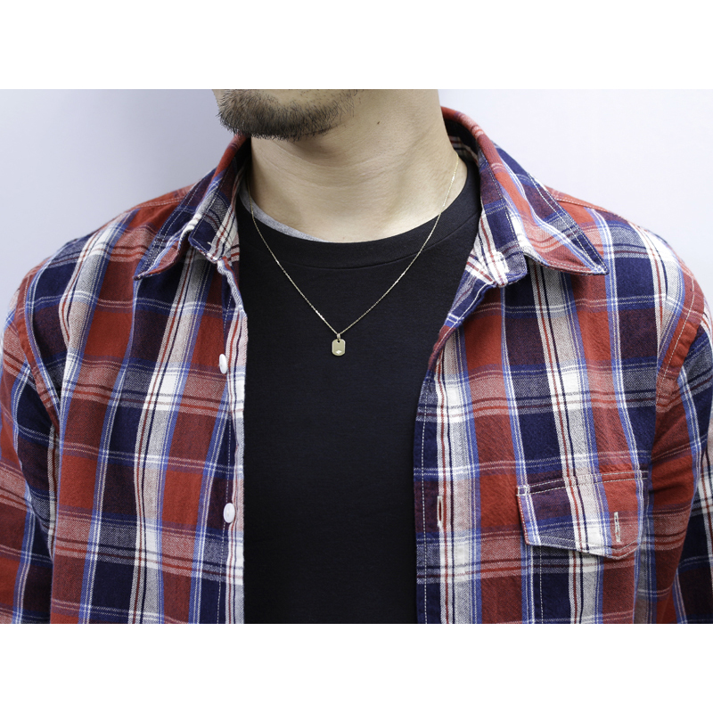 Small Charm Necklace - Tag - K18Yellow Gold