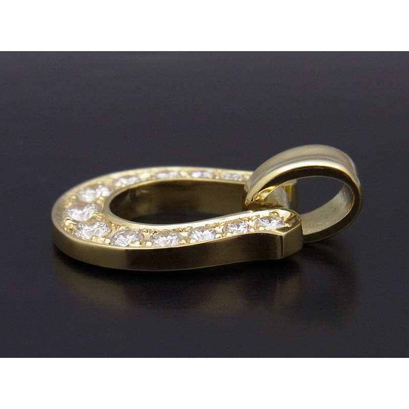 Horseshoe XL Pendant - K18Yellow Gold w/Diamond