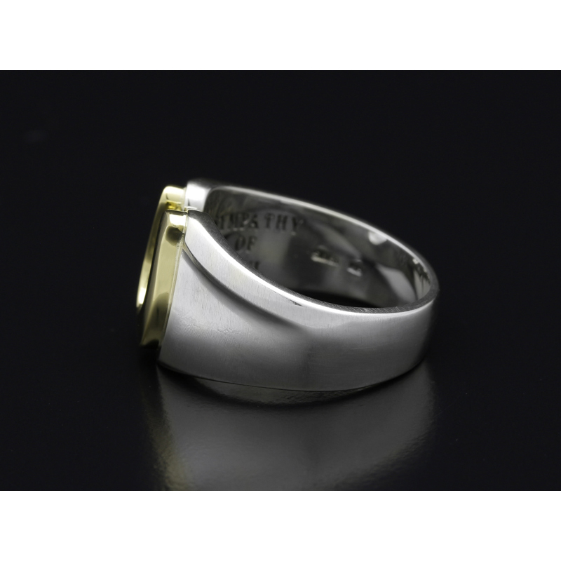 Horseshoe Amulet Combination Ring - Silver×Brass