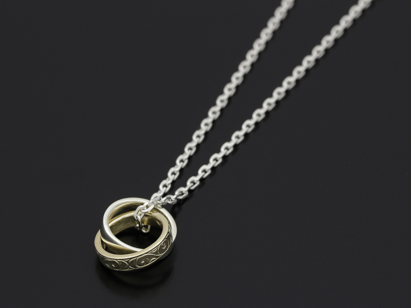 Eternal Carving Ring Necklace