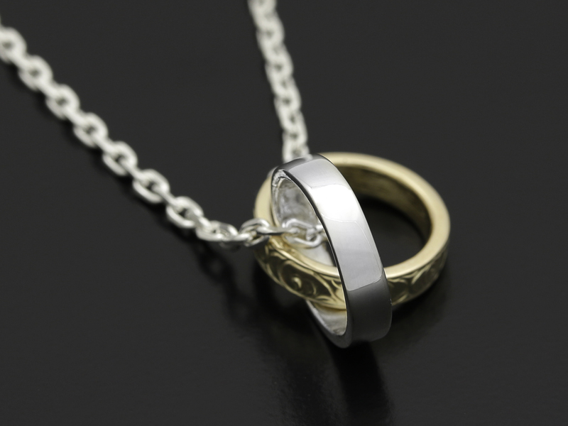Eternal Carving Ring Necklace