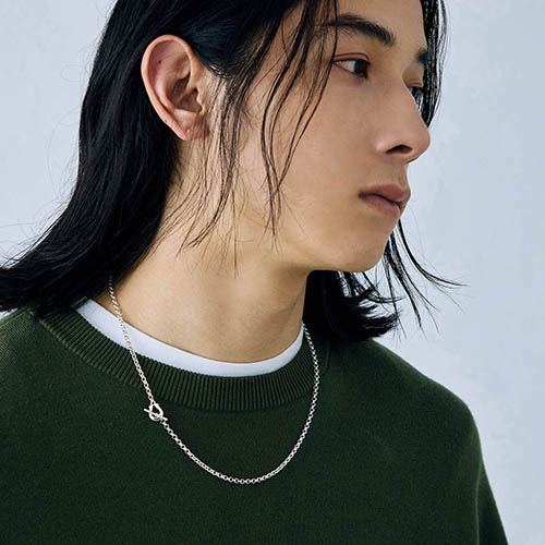 メンズアクセサリー ネックレス シルバー ホースシュー ラウンド