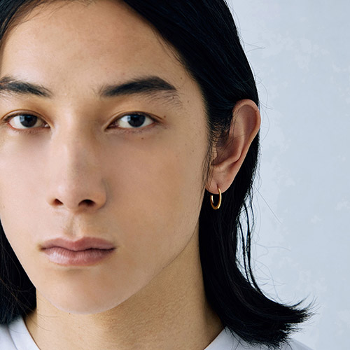 メンズアクセサリー ピアス グラデーション ゴールド 