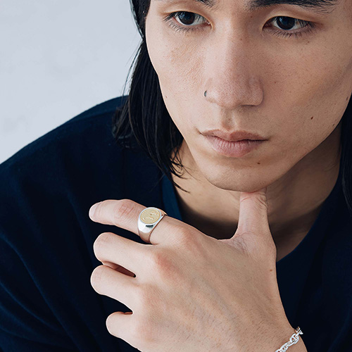 メンズアクセサリー リング ホース コイン シルバー ゴールド 