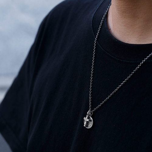 メンズアクセサリー ネックレス ペンダント シルバー オキシダイズ 