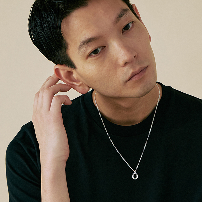 メンズアクセサリー ネックレス シルバー ギフト ホースシュー 