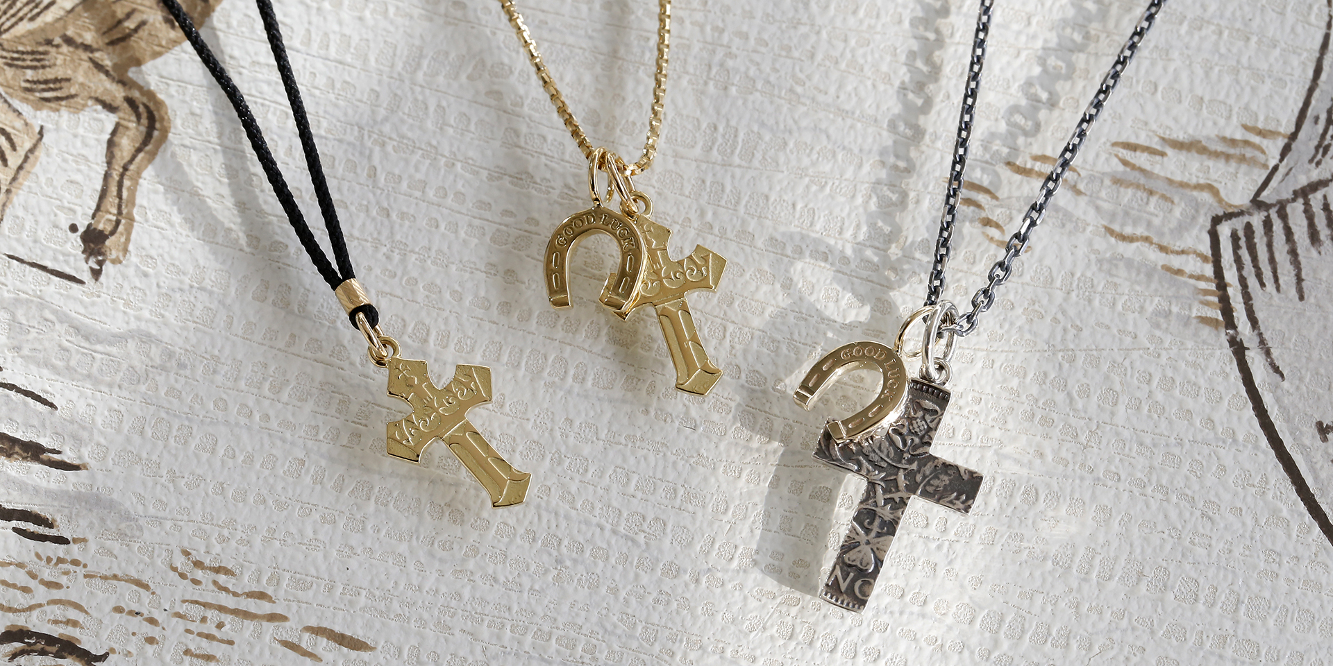 2019 Christmas Limited Sixpence Cross Necklace
