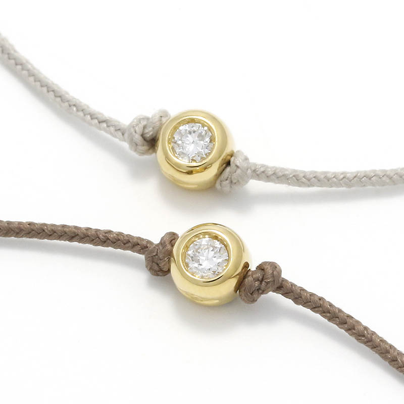 One LG Diamond Bracelet - K18Yellow Gold