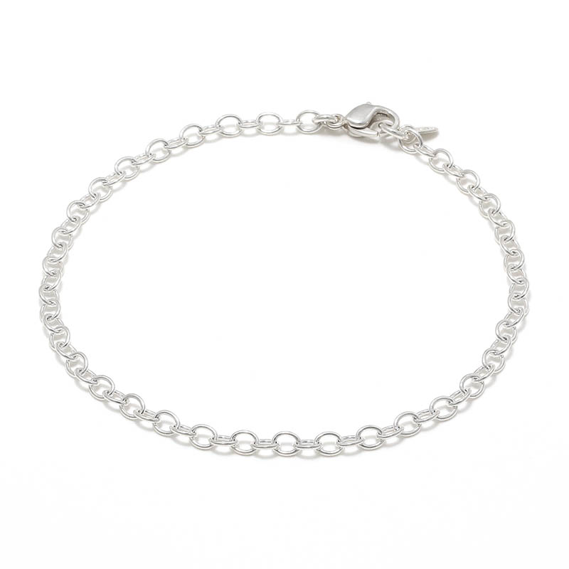JUST GOOD Chain Bracelet - Round - Silver