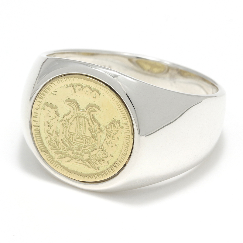 Classic Coin Ring / Good Luck - Silver×K18Yellow Gold