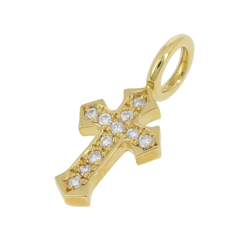 Hammer Cross Pendant - K18Yellow Gold