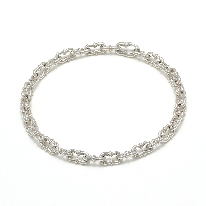 LEON別注 Double Horseshoe Link Bracelet - Silver