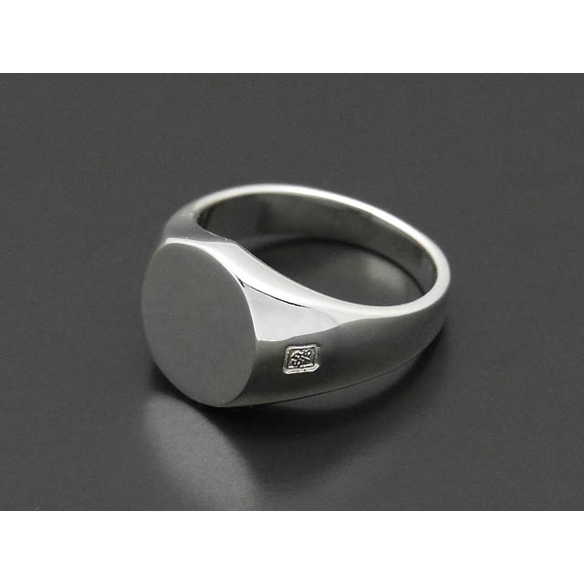 Oval Signature Ring - Silver