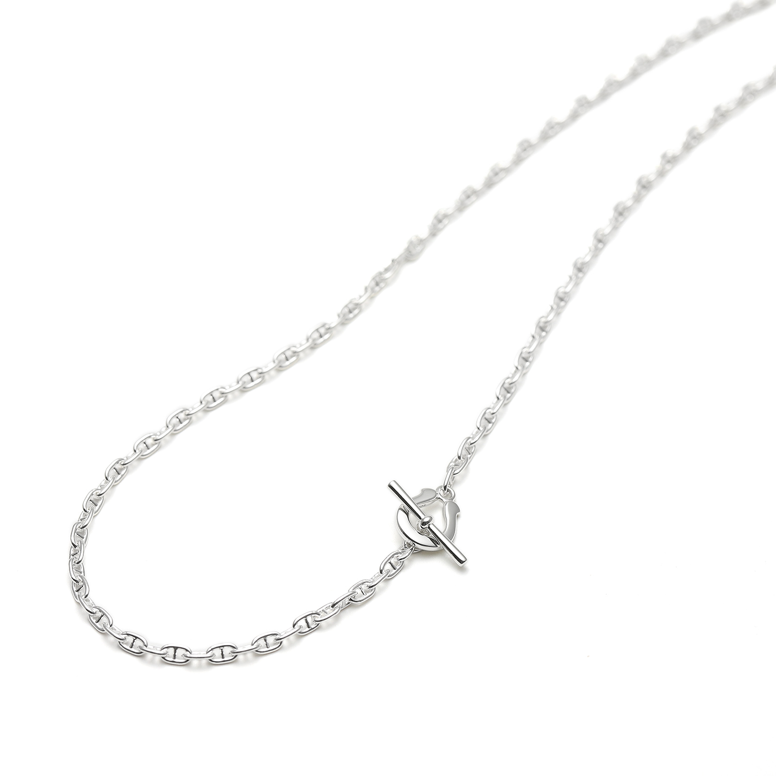 Classic Chain Necklace - Anchor - Silver