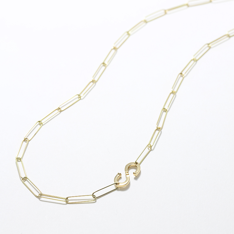 Horseshoe “S” Chain Necklace - K18Yellow Gold