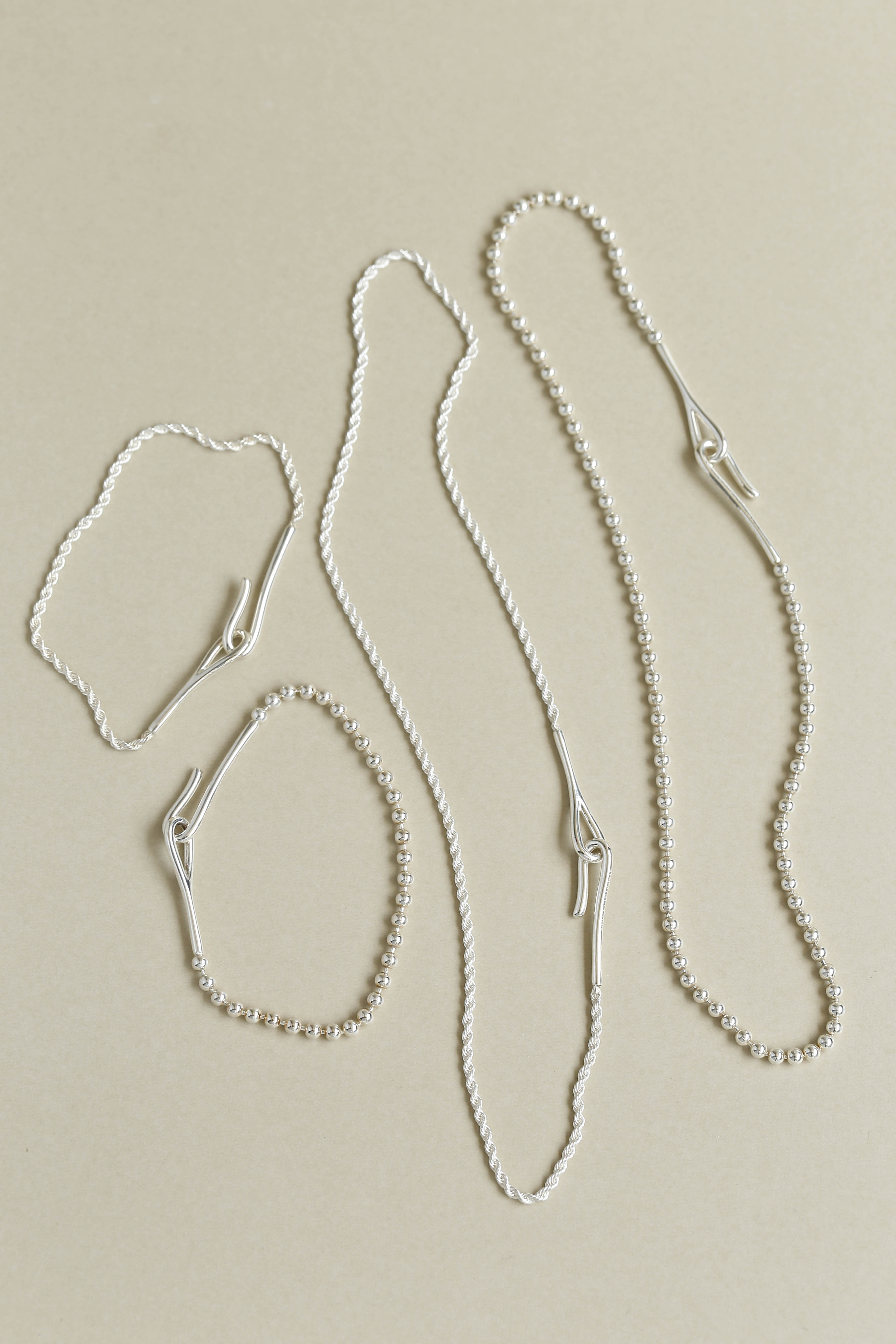 個性のある2種類のチェーン