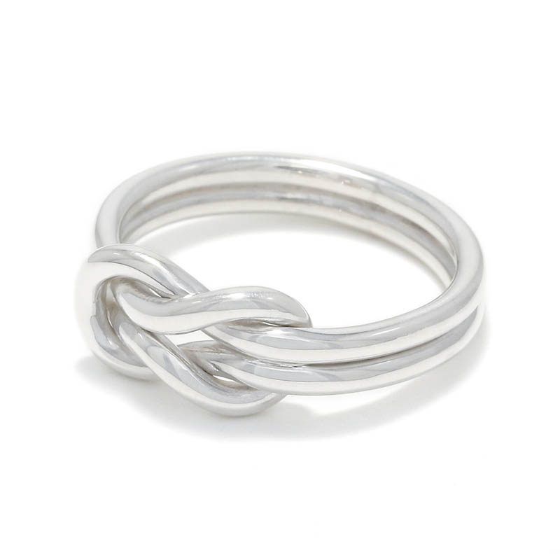 Eternal Knot Ring - All Silver