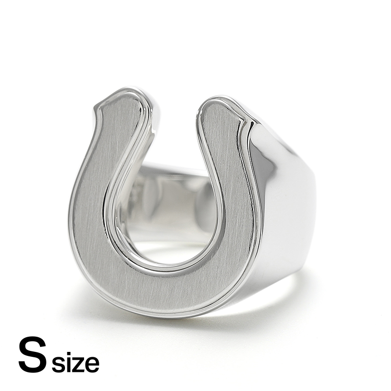 Small Horseshoe Ring - Silver