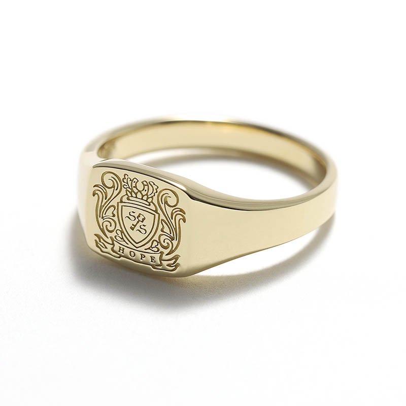 Small Signet Ring - K18 Yellow Gold