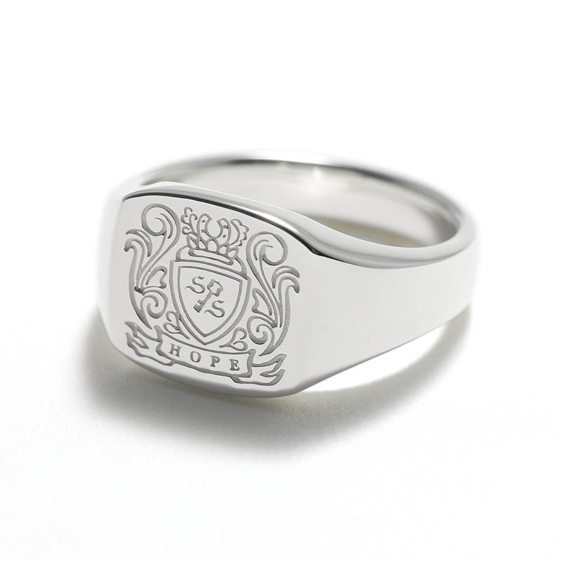 Medium Signet Ring - Silver