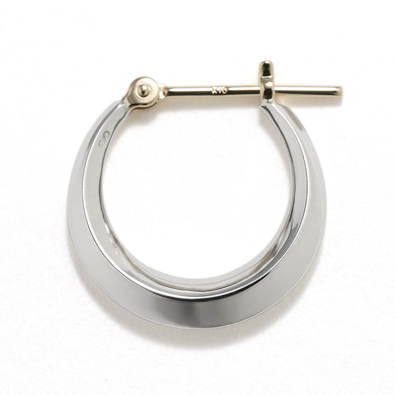 Moon Hoop Pierce - M - Silver