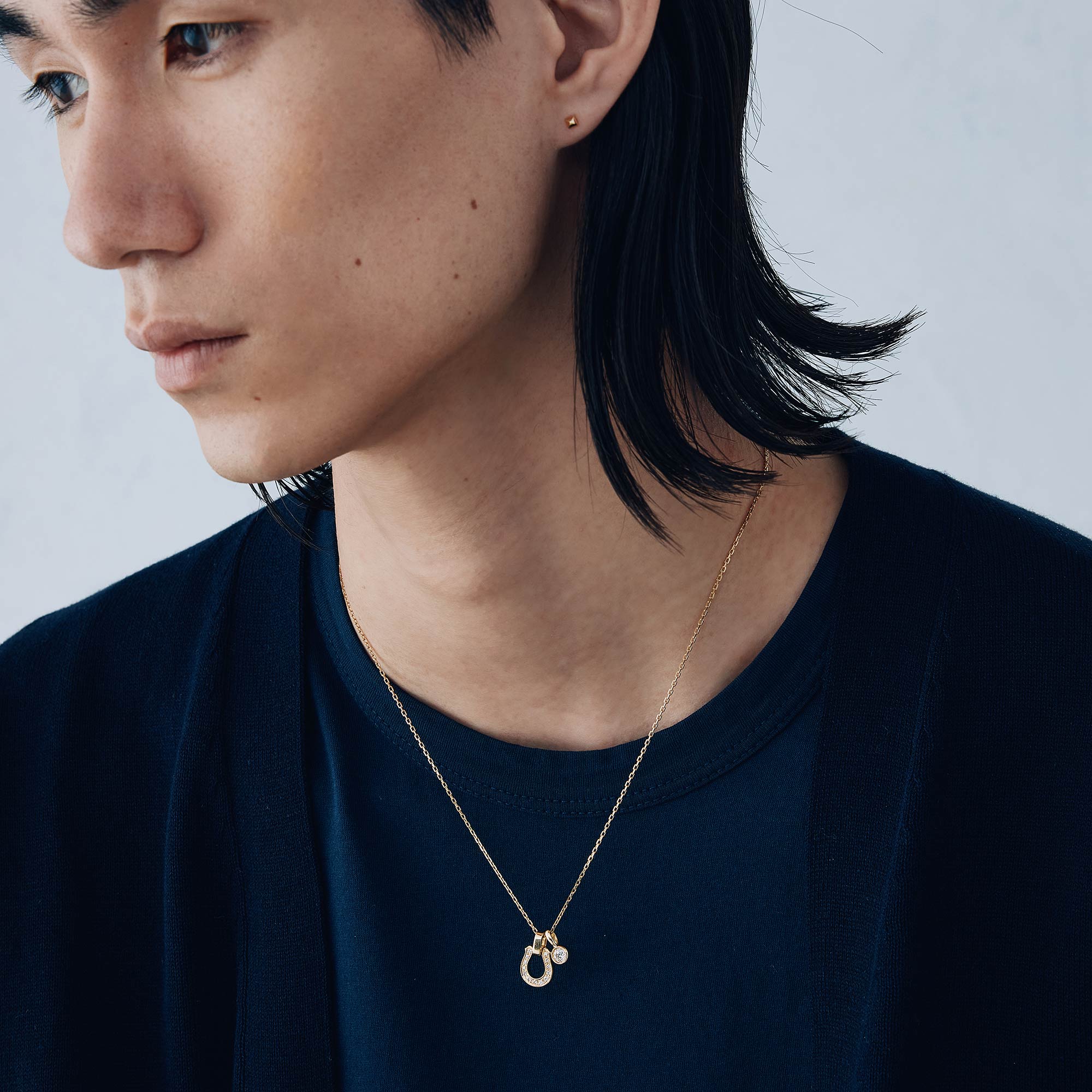 S.O.S　ネックレスチャームK14　シンパシーオブソウル 二つのチャームのタイムレスな輝き | SYMPATHY OF SOUL