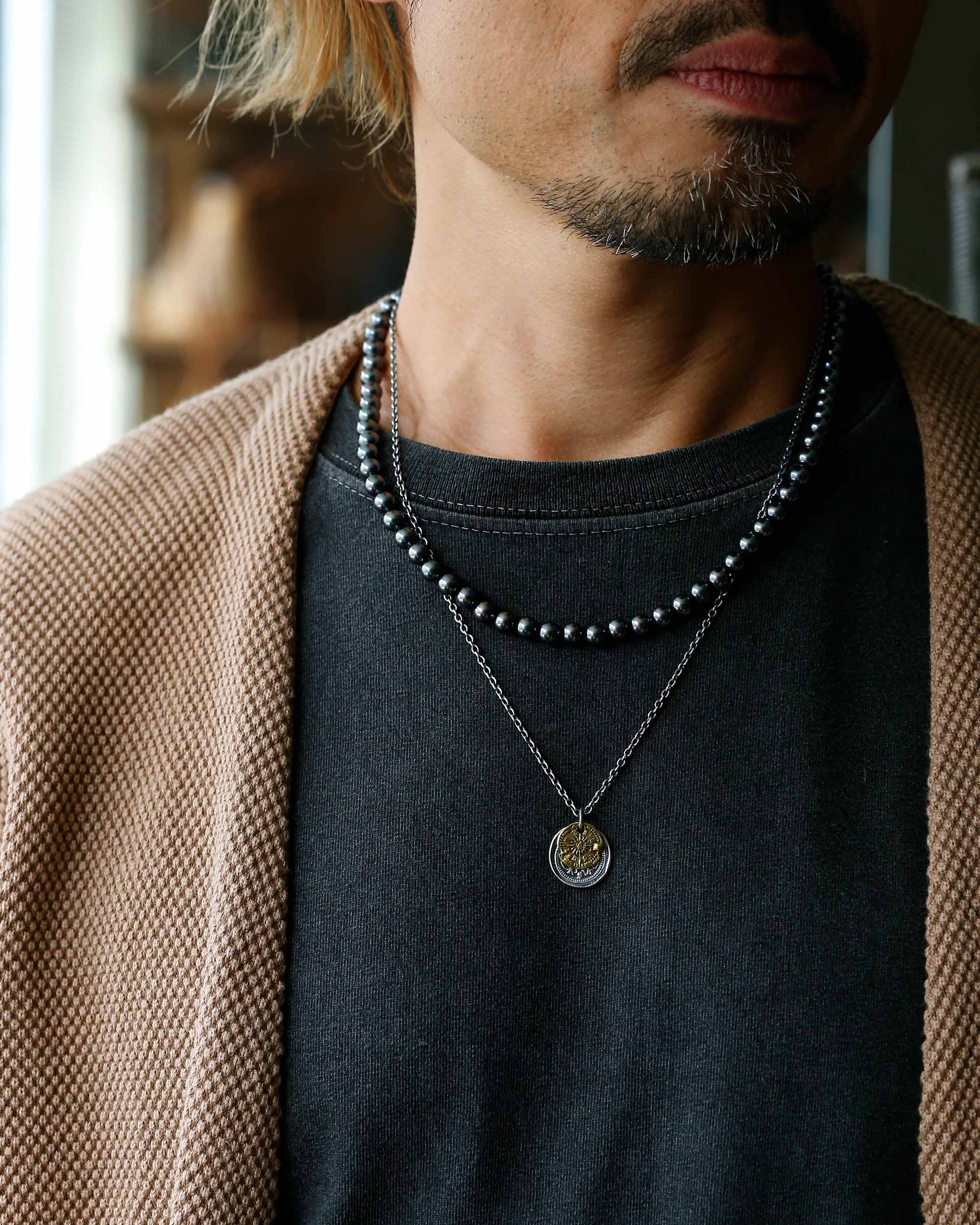 STYLE 02\r\nBlack Pearl × Oxidized Silver