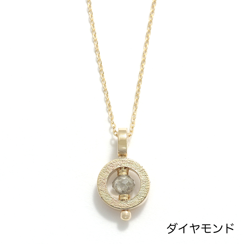 タイニーブラマンダネックレス 10KYG w/ダイヤモンド