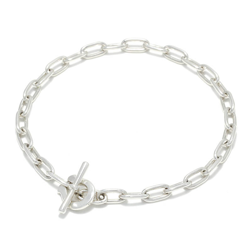 Thin Horseshoe Toggle Bracelet - Long Link