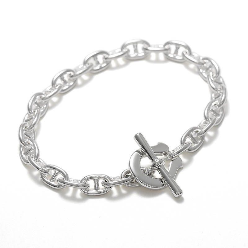Thick Horseshoe Toggle Bracelet - Anchor
