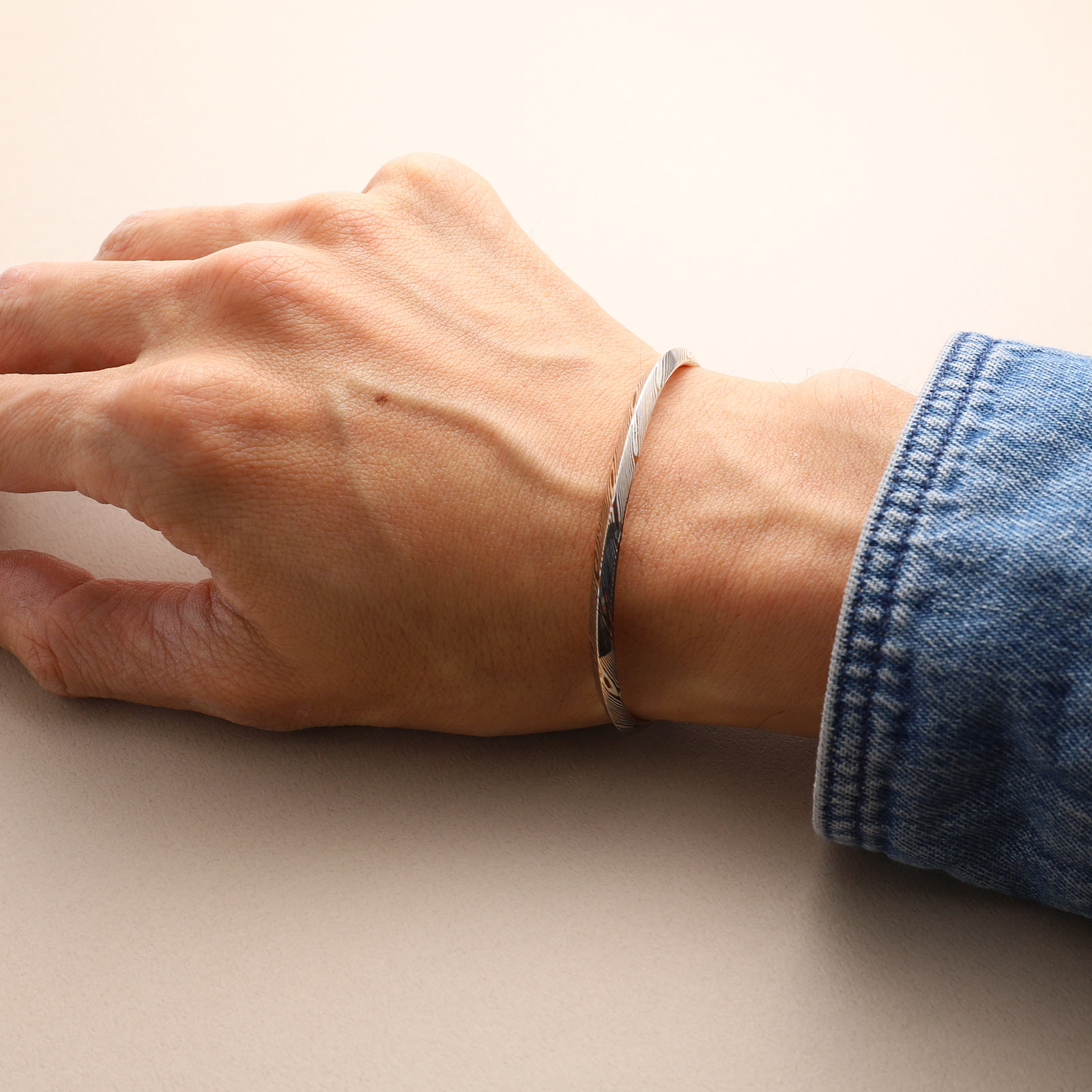 【一点物】モクメトライアングルブレスレット