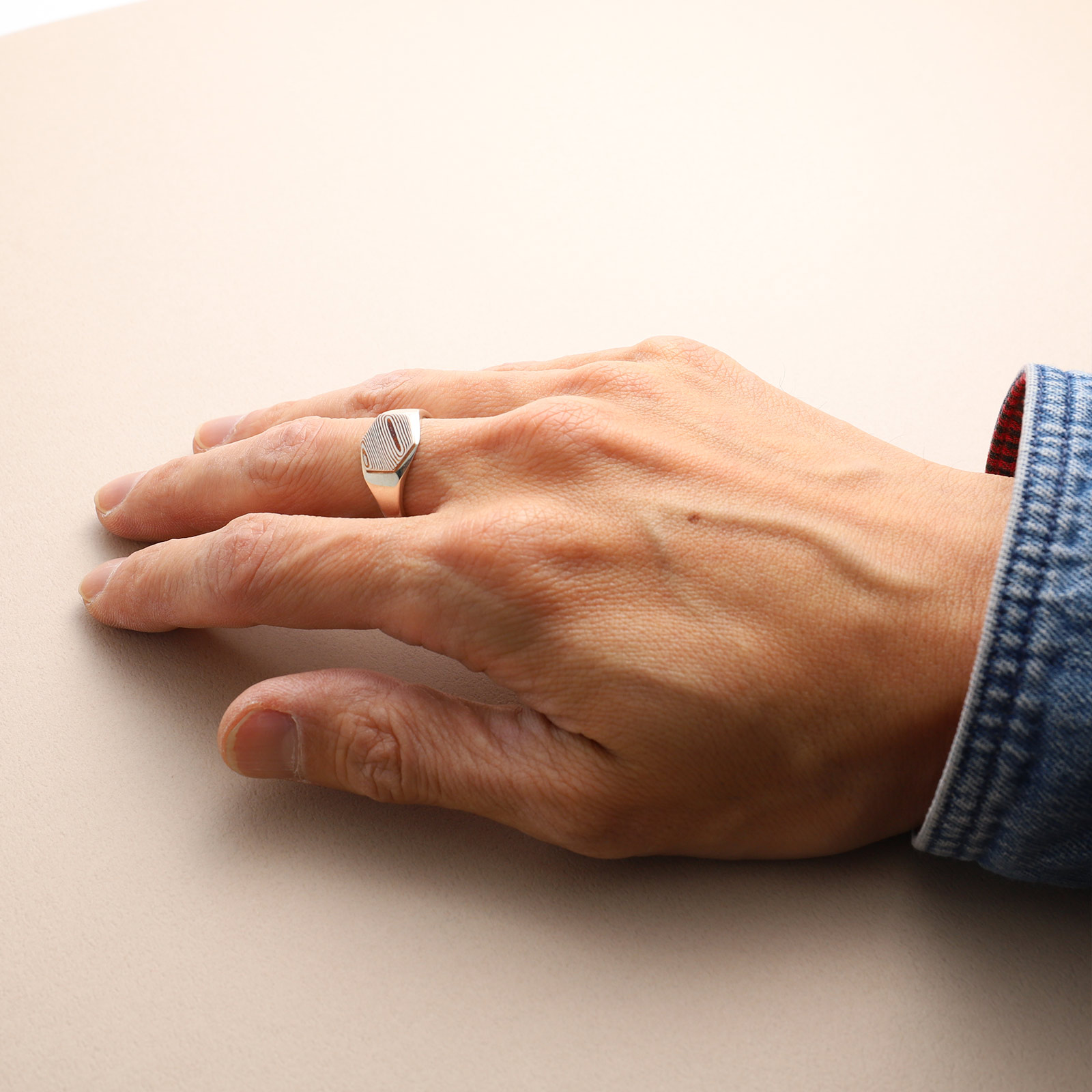 【一点物】モクメヘキサゴントップリング /20号