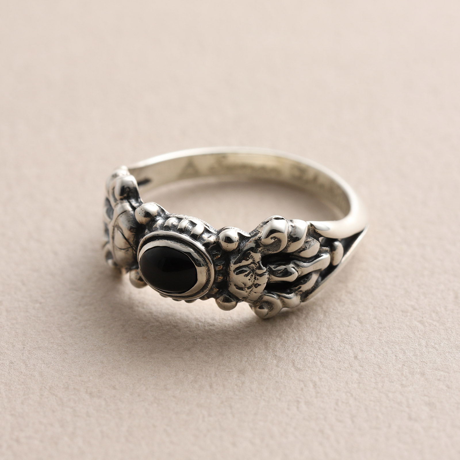 【一点物】ドージェリング w/オニキス /15号