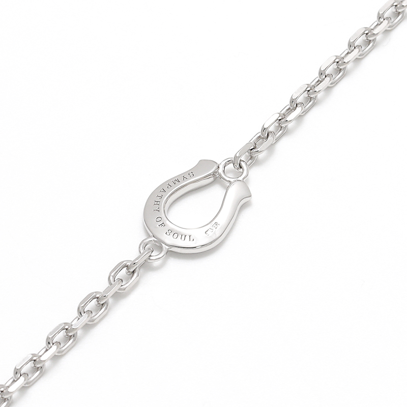 Horseshoe Amulet Chain Anklet - Silver