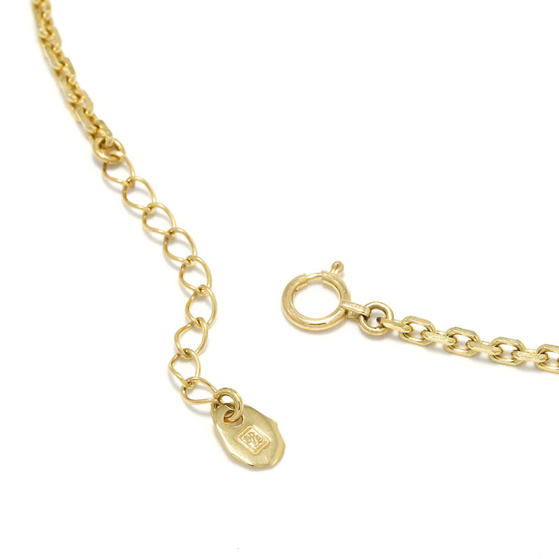 Horseshoe Amulet Chain Anklet - K18Yellow Gold w/Diamond