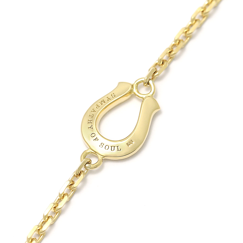 Horseshoe Amulet Chain Anklet - K18Yellow Gold