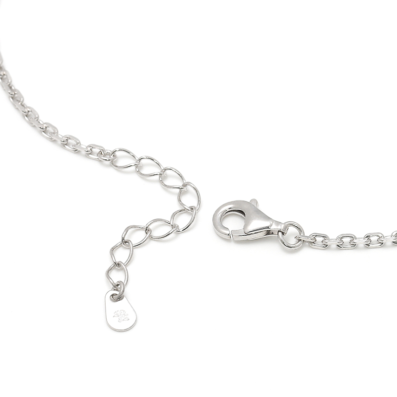 Small Horseshoe Chain Anklet - Silver