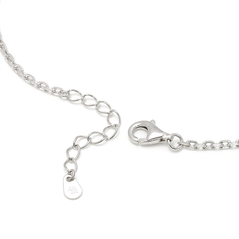 Small Horseshoe Chain Anklet - Silver