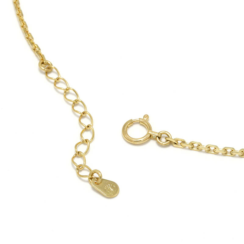 Small Horseshoe Chain Anklet - K18Yellow Gold w/Diamond