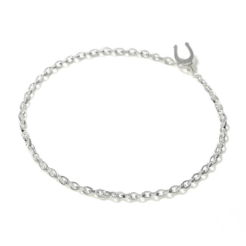 Surface Chain Anklet - Silver