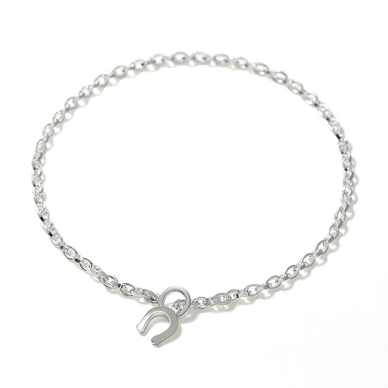 Surface Chain Anklet - Silver
