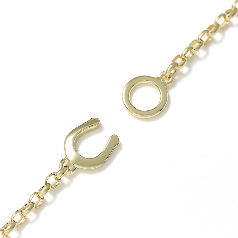 Smooth Chain Anklet - K18Yellow Gold