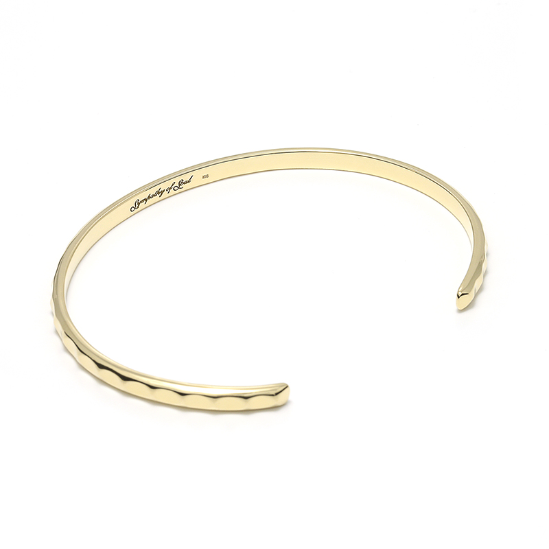 【受注販売商品 納期：2週間】Brilliance Bangle - K18Yellow Gold（ブリリアンスバングル - K18イエローゴールド）　 SYMPATHY OF SOUL（シンパシーオブソウル）