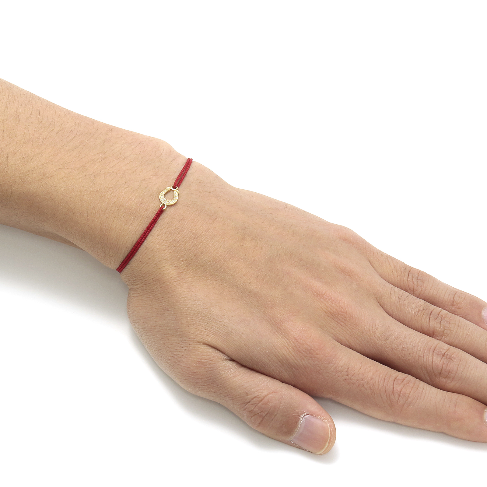 Small Horseshoe Cord Bracelet