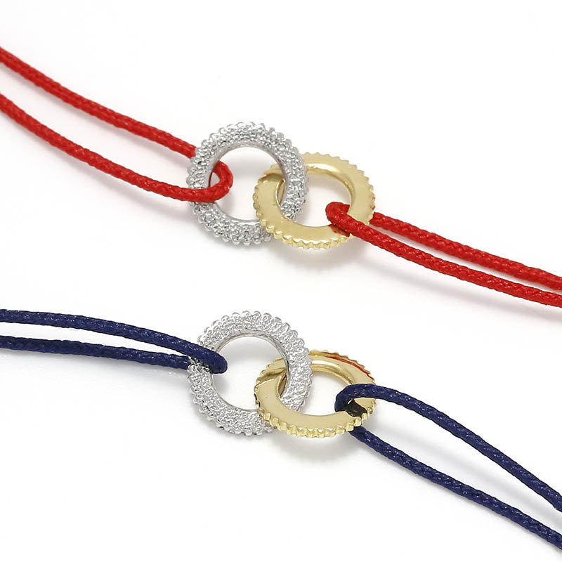 Double Ring Cord Bracelet