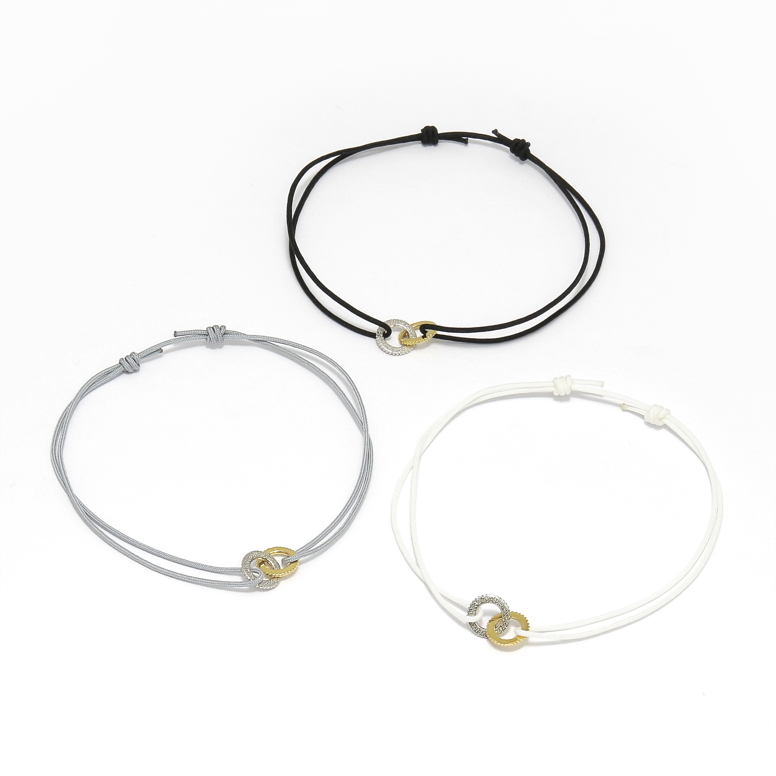 Double Ring Cord Bracelet