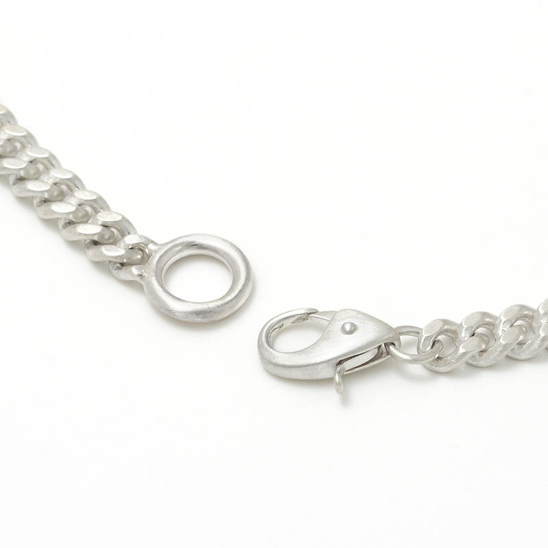 Narrow ID Chain Bracelet - Silver