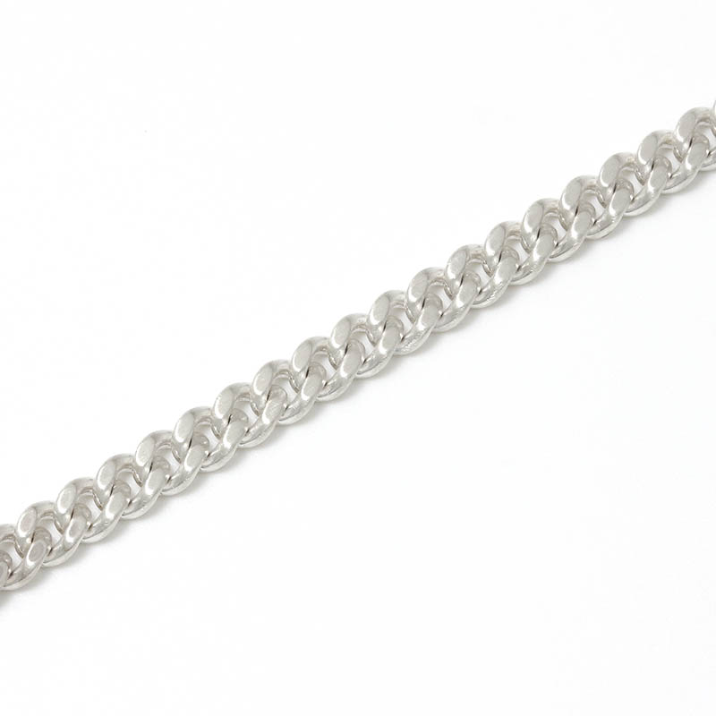 Narrow ID Chain Bracelet - Silver
