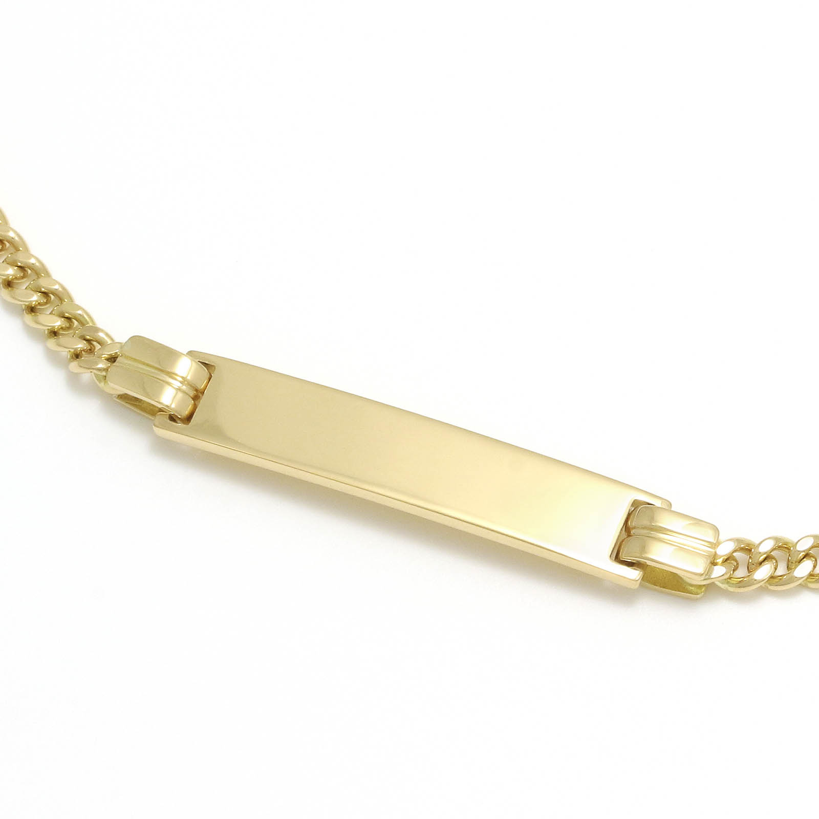 Narrow ID Chain Bracelet - K18Yellow Gold